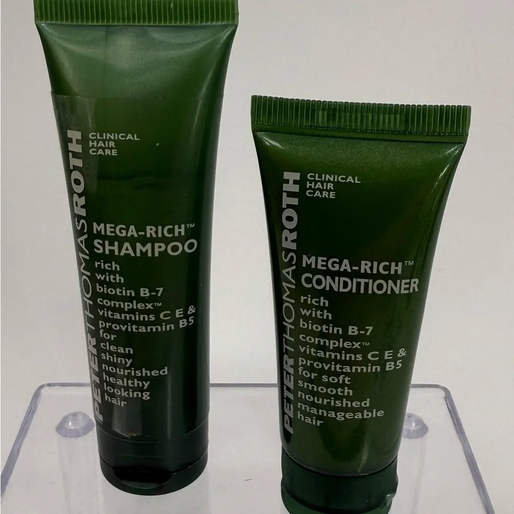Peter‎ Thomas Roth Mega Rich Shampoo 1oz & Conditioner .75 Oz Travel Size New